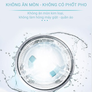 Hộp 12 Viên Tẩy Vệ Sinh Lồng Máy Giặt - Diệt Khuẩn - Tẩy Cặn Bẩn M...