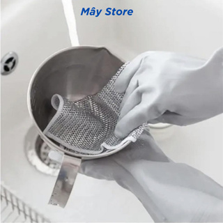 Giẻ Lau Bếp Dây Kim Loại Lau Bồn Rửa Chén Cọ Rửa Xoong Nồi Chén Bá...