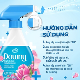 Xịt Vải DOWNY Khử Mùi Và Chống Khuẩn 99.9% Chai 370 Ml Hương Nắng ...