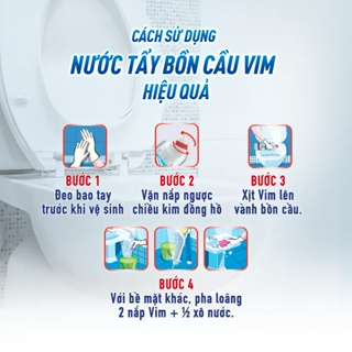 Combo 2 Gel Tẩy Rửa Vim Trắng Sáng 870ml/Chai... Combo 2 Gel Tẩy Rửa Vim Trắng Sáng 870ml/Chai...