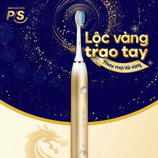 Bàn Chải Điện P/S S100 PRO - Công Nghệ Sóng Âm, Chải Sạch Mảng Bám...