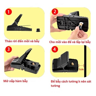 [Voucher  Dịch vụ] bẫy chuột thông minh Thế hệ mới kèm lò xo đàn h...