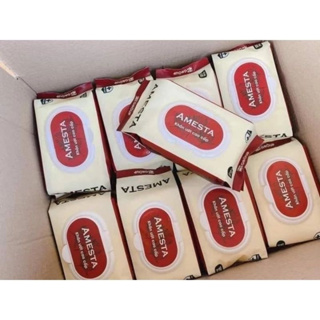 Gói khăn ướt cao cấp Amesta 120 tờ không mùi an toàn tiện lợi...