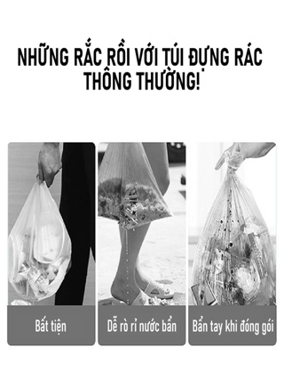Túi đựng rác có quai rút tiện lợi SUPO MART kích thước 45x50 cm tú... Túi đựng rác có quai rút tiện lợi SUPO MART kích thước 45x50 cm tú...