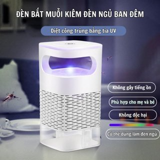Đèn Bắt Muỗi Thông Minh - Máy Bắt Muỗi Hình Trụ Kiêm Đèn Ngủ An To...