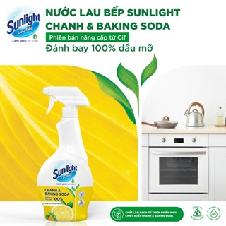 Combo 2 Nước lau bếp Sunlight Chanh  Baking sodaPhiên bản nâng cấp...
