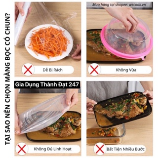 Màng Bọc Thực Phẩm PE Túi Gấu Túi Bọc Thức Ăn Có Chun Co Giãn Tái ...