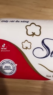 Giấy ăn giấy rút đa năng lau tay, lau bếp gói 100 tơ x 2 lơp Silkw...