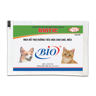 [HCM - GIAO HỎA TỐC] Men Tiêu Hóa Cho Chó Mèo BIOTIC Gói 5g, Men v...
