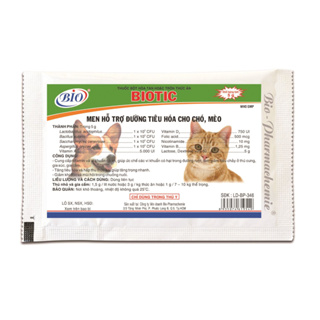 [HCM - GIAO HỎA TỐC] Men Tiêu Hóa Cho Chó Mèo BIOTIC Gói 5g, Men v...