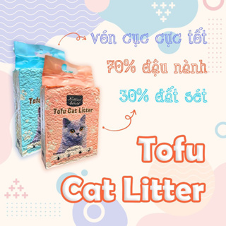 [FREESHIP HỎA TỐC] Cát vệ sinh mèo Cát đậu nành mix đất sét 7L/2.5...