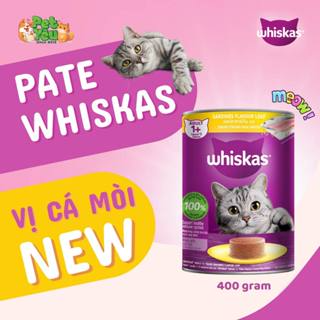 pate mèo whiskas lon 400gr dành cho mèo lớn...