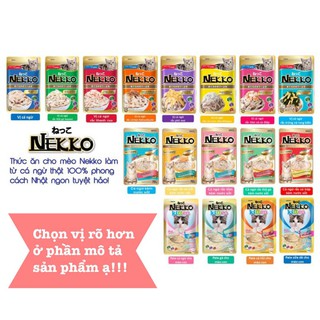 [nekko jelly] Pate Nekko cho mèo dạng thạch gói 70gr - chọn vị...