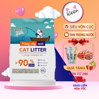 Cát Đậu Nành Kleen Cat 6L, Cát Tofu Tan Trong Nước An Toàn Cho Sức...