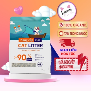 Cát Đậu Nành Kleen Cat 6L, Cát Tofu Tan Trong Nước An Toàn Cho Sức...