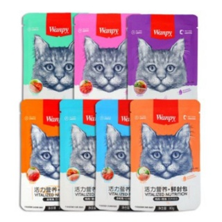 Pate cho mèo Wanpy mix vị tổng hợp gói 80g...