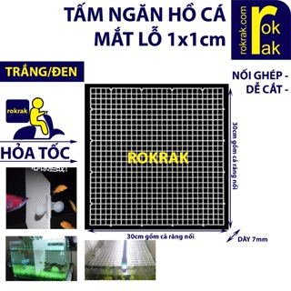 Vách ngăn bể cá  tấm nhựa đậy mặt hồ cá 30x30 15x30 cm có thể nối ...