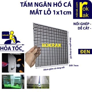 Vách ngăn bể cá  tấm nhựa đậy mặt hồ cá 30x30 15x30 cm có thể nối ...