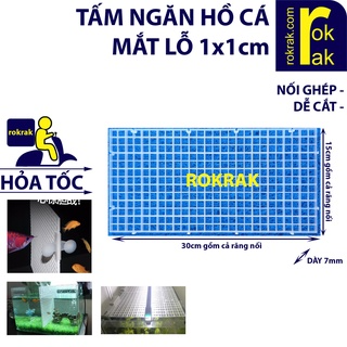 Vách ngăn bể cá  tấm nhựa đậy mặt hồ cá 30x30 15x30 cm có thể nối ...
