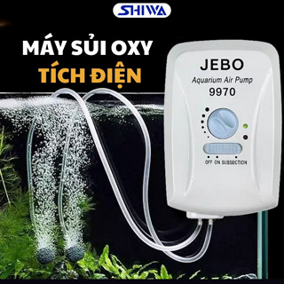 Máy Sủi Oxy Tích Điện Siêu Êm JEBO 9970/ 9950 - Sủi Oxy Bể Cá 2 Vò...