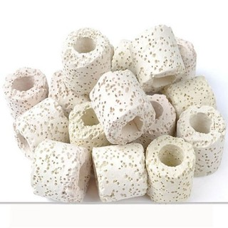 5 viên Sứ nhẫn trắng loại tốt (sứ lỗ) lọc vi sinh hồ cá...