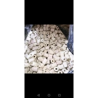 5 viên Sứ nhẫn trắng loại tốt (sứ lỗ) lọc vi sinh hồ cá...