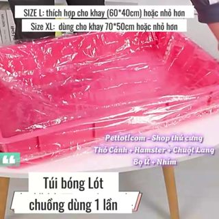 Túi Bóng Kính Lót khay vệ sinh cho Thỏ , Bọ ú...