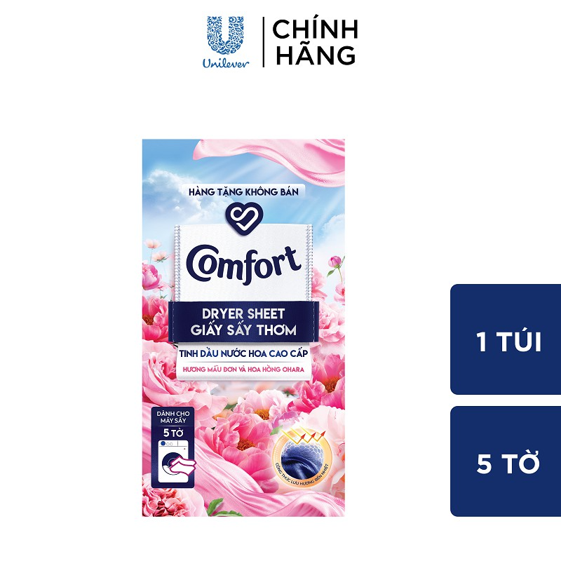 [HB Gift-PC] Giấy Thơm Comfort Dành Cho Máy Sấy Quần Áo Hương Mẫu ...