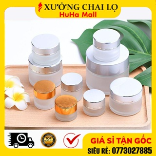 Hũ Hộp Chiết Mỹ Phẩm 5g, 10g, 15g, 20g, 30g, 50g Thủy Tinh Mờ BUÔN...