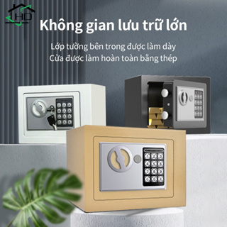 Két sắt an toàn cỡ nhỏ cho mọi gia đình - Két sắt mini khoá - HM66...