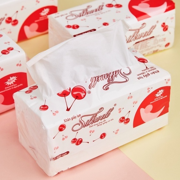 Khăn giấy ăn rút lụa silkwell 280 tờ siêu dai mềm mịn...
