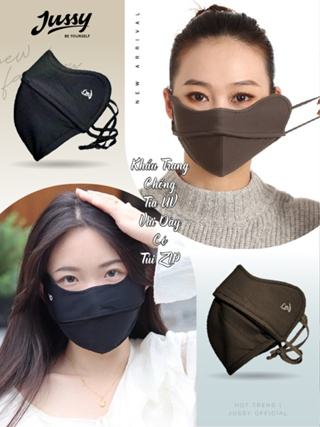 Khẩu Trang Vải Chống Nắng Tia UV UPF 50 Jussy Official Sang Chảnh ...