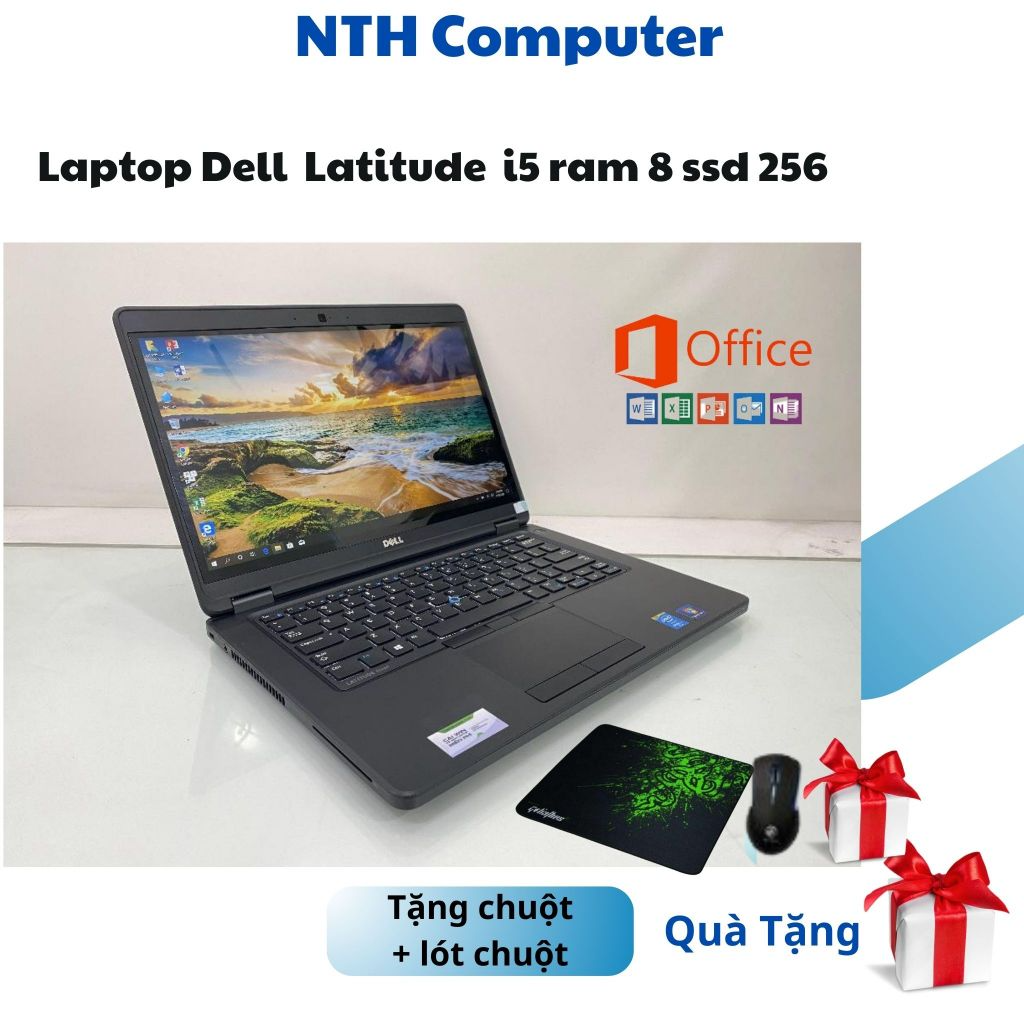 Laptop Dell Latitude i5 i7 Ram 8G SSD 256G hàng chính hãng màn 14 ...