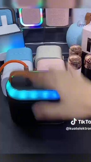 Loa Bluetooth karaoke kèm 2 mic không dây Q6, Loa Karaoke mini có ...