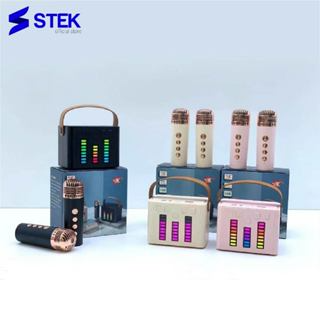 Loa Karaoke Mini, Loa hát không dây kèm 2 micro led rgb nháy theo ...