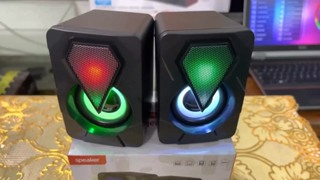 Loa Vi Tính 2.0 Mini 1046/9077 có LED RGB-Loa Để Bàn Cao Cấp - Bảo...
