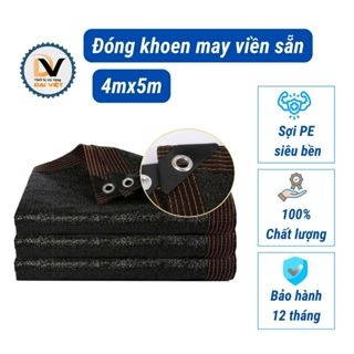 Lưới che nắng ngoài trời khổ 4mx5m có móc treo - Lưới che nắng kéo...