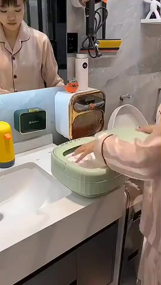 Máy Giặt Mini Gấp Gọn SUMI - Máy Giặt Tất, Đồ Lót, Đồ Cho Bé Khử K...