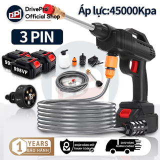 Máy rửa xe không dây dùng pin Lithium máu rửa xe cao áp xe ô tô dù...