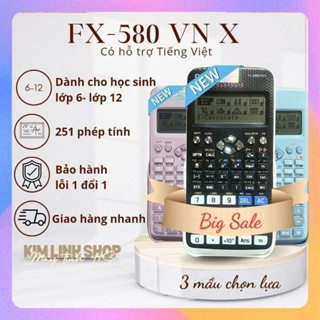 Máy tính FX-580 VNX đủ 3 mầu, máy tính Fx580 dành cho học sinh cấp...