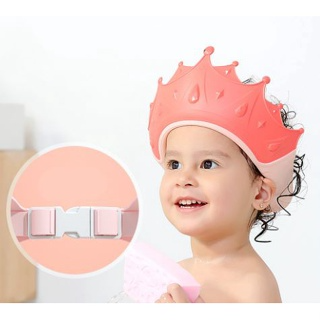 Mũ gội đầu chắn nước vương miện cho bé nhựa PP, có thể điều chỉnh ...