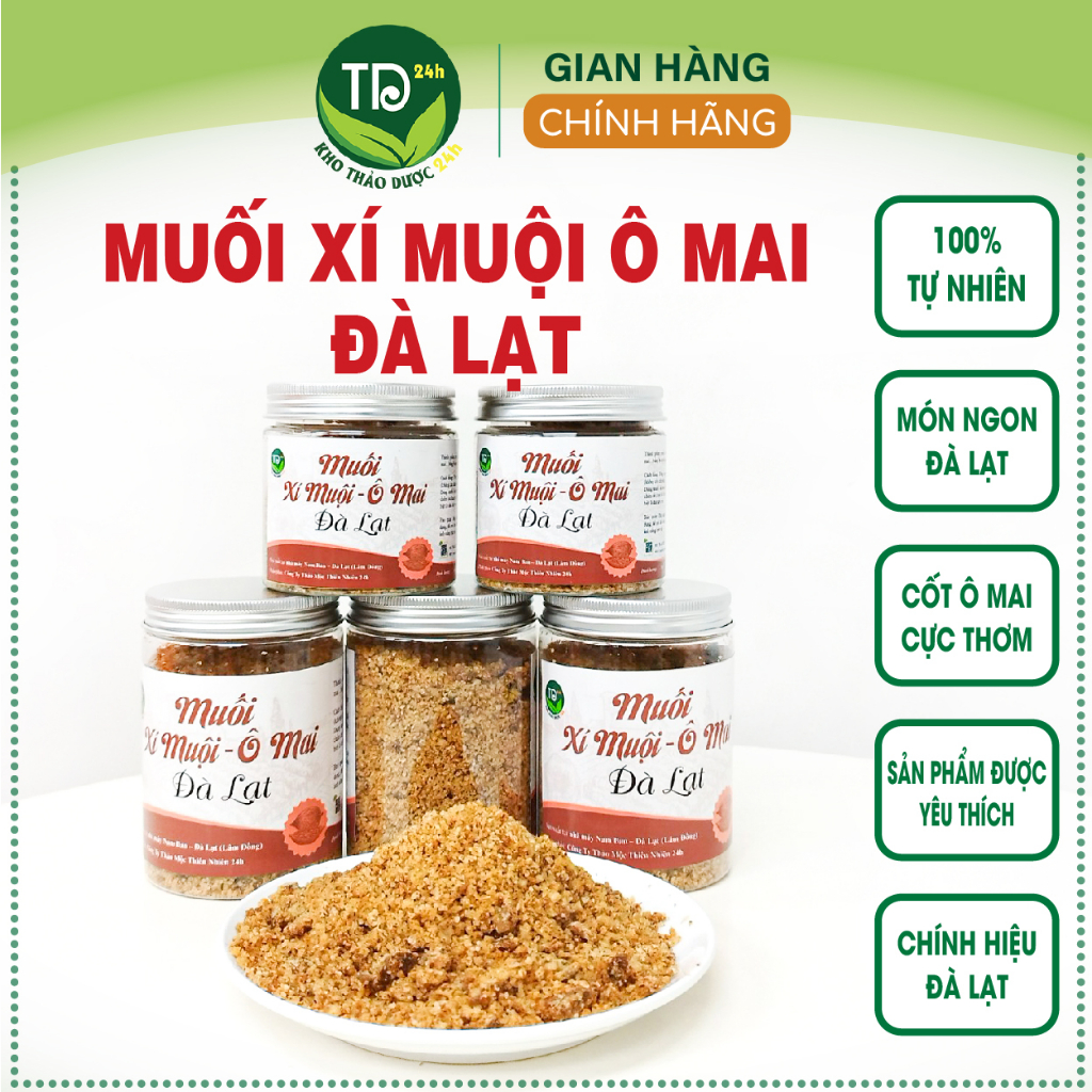 Muối xí muội (ô mai) Đà Lạt, dùng ăn kèm với các món trái cây chua...