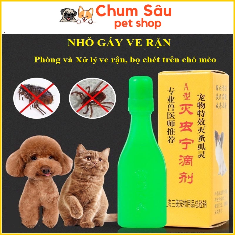 Nhỏ Gáy Ve Rận Bọ Chét Chó Mèo Hiệu Quả...