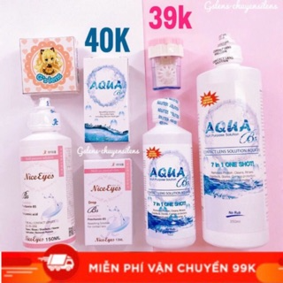 Nước Ngâm / Nhỏ Mắt Chuyên Dụng Cho Lens Thương Hiệu Aqua  Nice Ey...