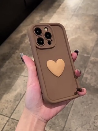 Ốp Điện Thoại Mềm Họa Tiết Trái Tim 3d diy Cho iphone 15 14 13 12 ...