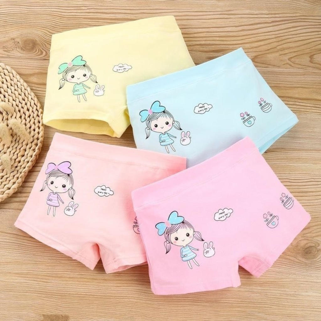 Quần chip đùi bé gái size 10-35kg, quần đùi cho bé gái chất thun c...