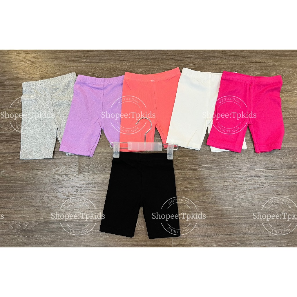 Quần legging đùi trơn cho bé gái, quần legging lửng chất bozip siê...