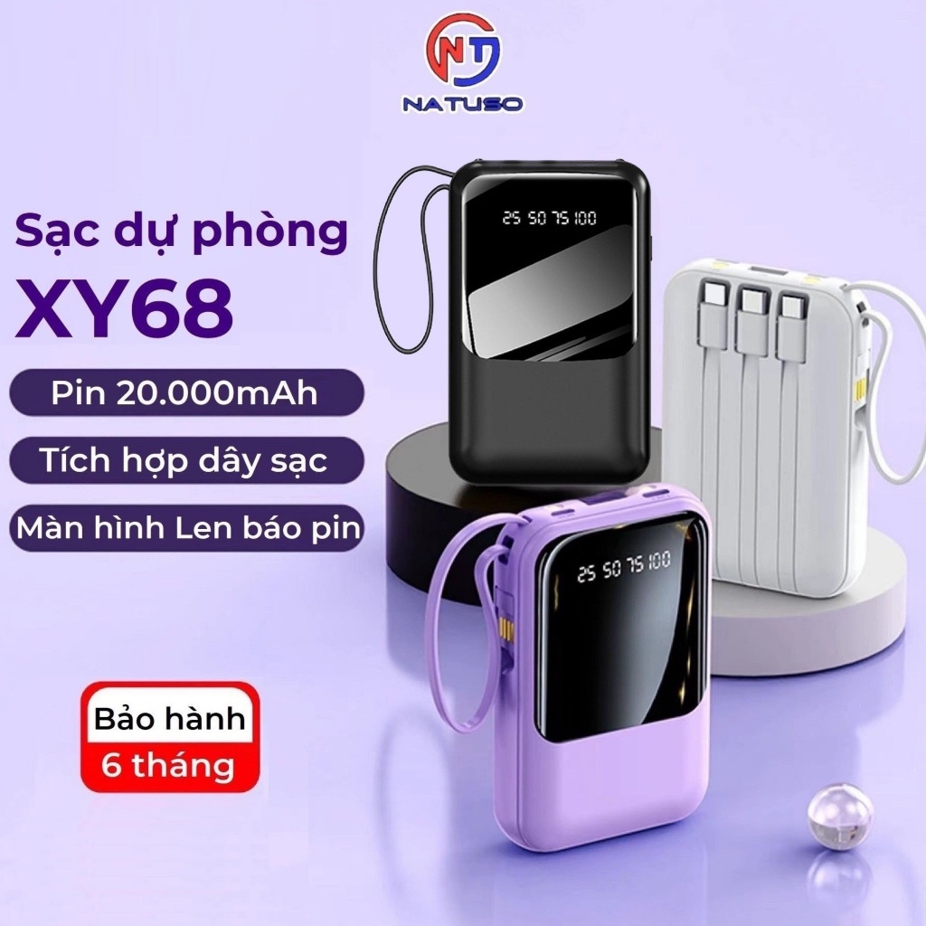 Sạc dự phòng 20000mAh 10000mAh sạc nhanh pin mini dung lượng lớn c...