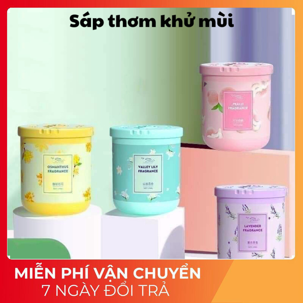 Sáp thơm để phòng khử mùi phòng ngủ, nhà vệ sinh hương tự nhiên...