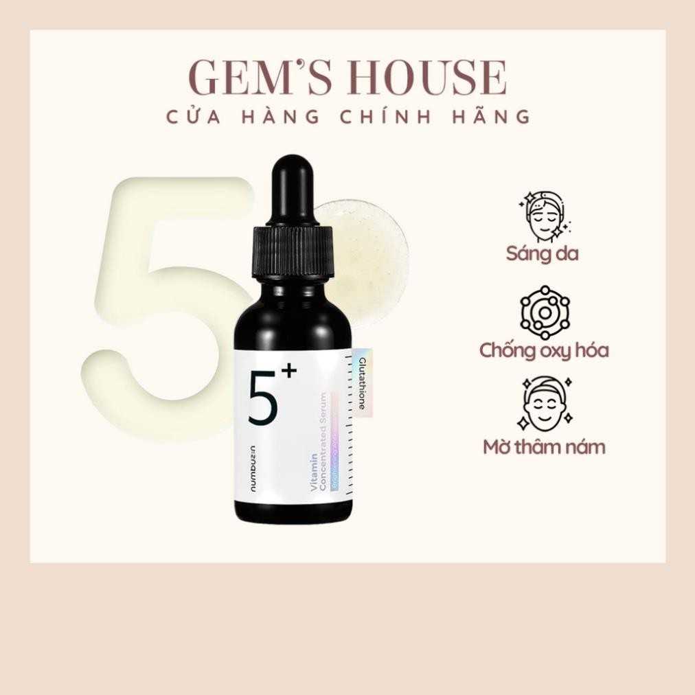 Serum Trắng Da Mờ Thâm Nám NUMBUZIN No.5 Vitamin Concentrated Seru...
